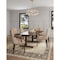 Manhattan Comfort Shubert 6-Piece Faux Leather and Velvet Dining Chair Set in Tan 6-DC055AR-TN - alternate 2